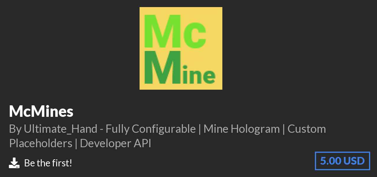 Download McMines on Polymart