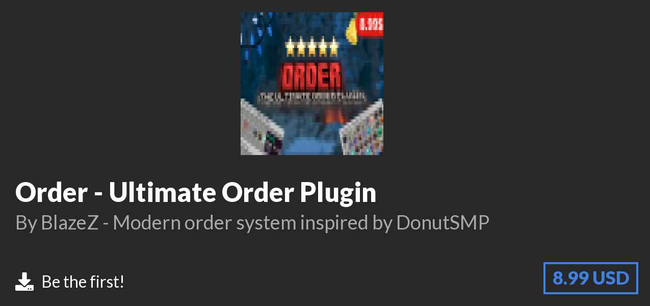 Download Order - Ultimate Order Plugin on Polymart