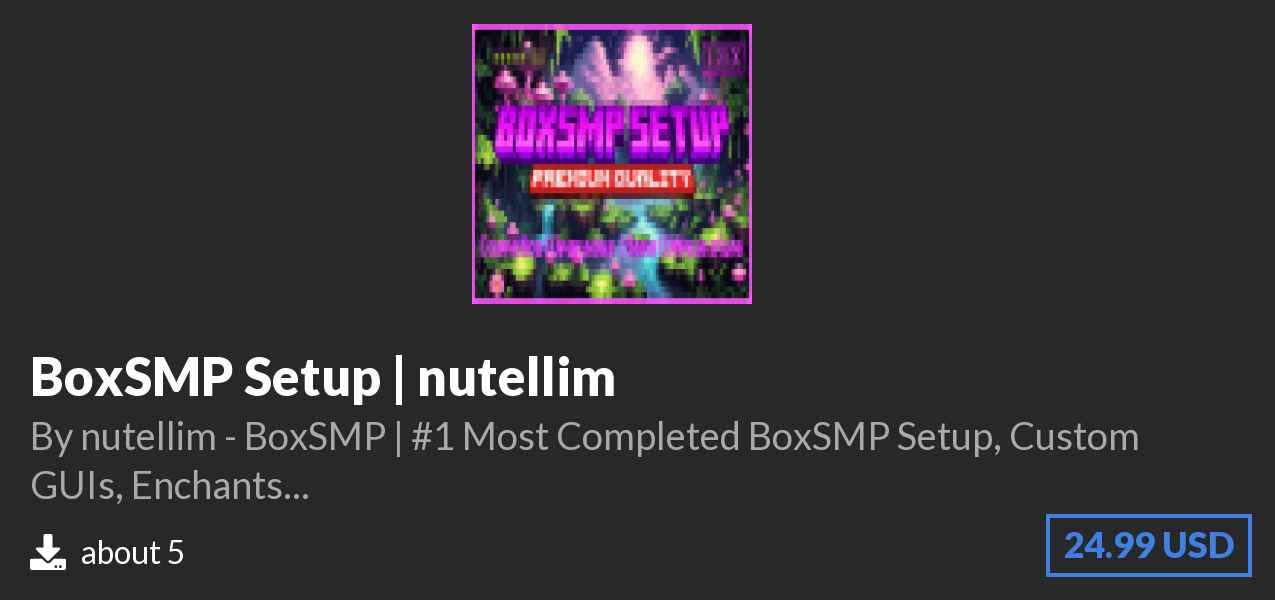 Download BoxSMP Setup | nutellim on Polymart