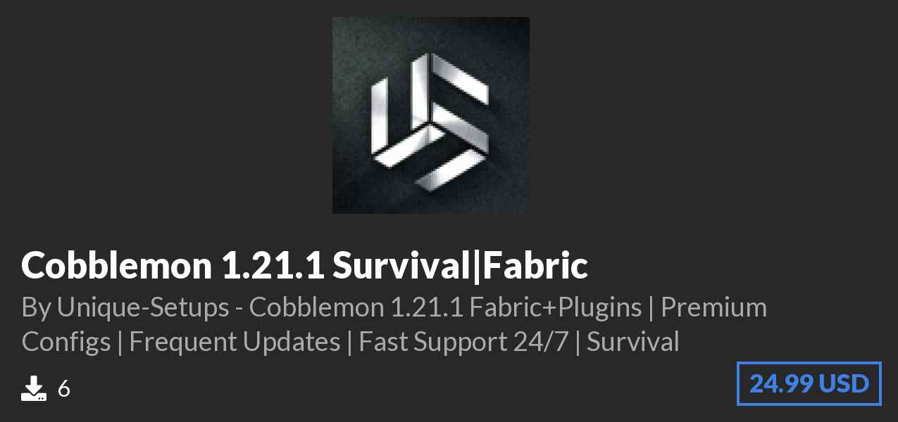 Download Cobblemon 1.21.1 Survival|Fabric on Polymart