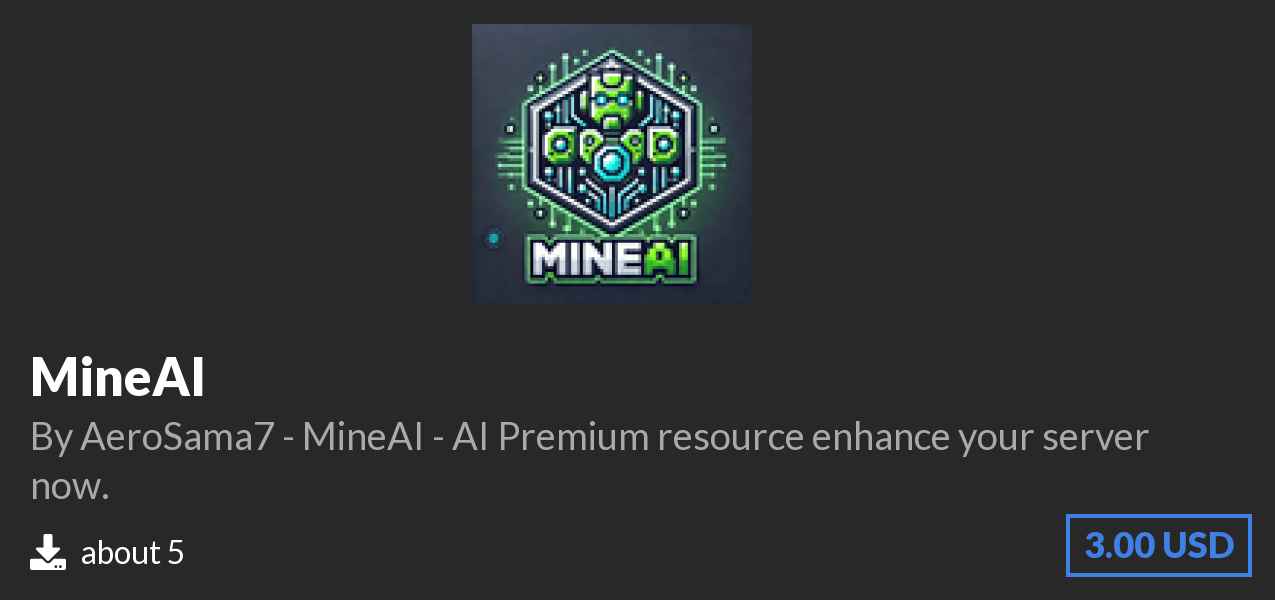 Download MineAI on Polymart