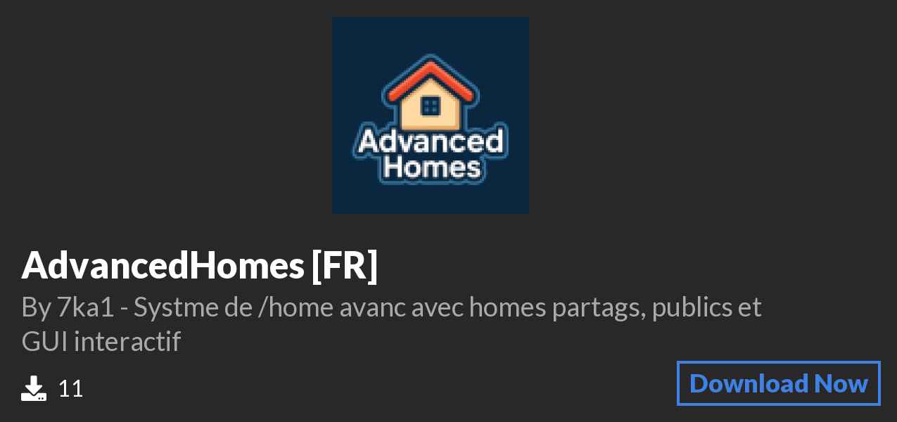 Download AdvancedHomes [FR] on Polymart
