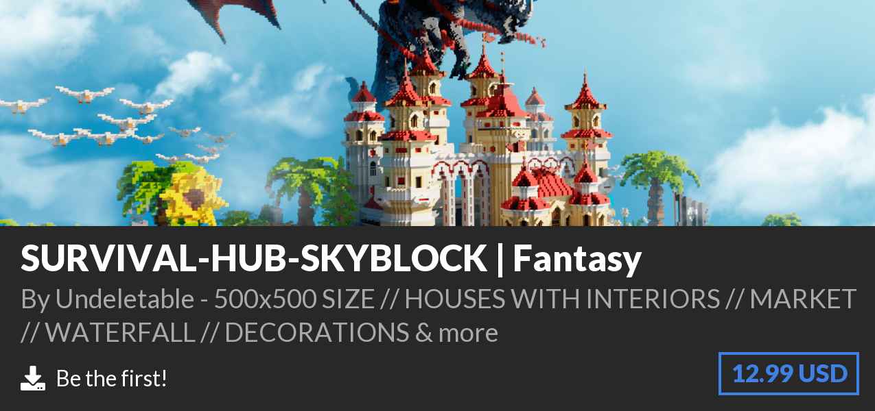 Download SURVIVAL-HUB-SKYBLOCK | Fantasy on Polymart
