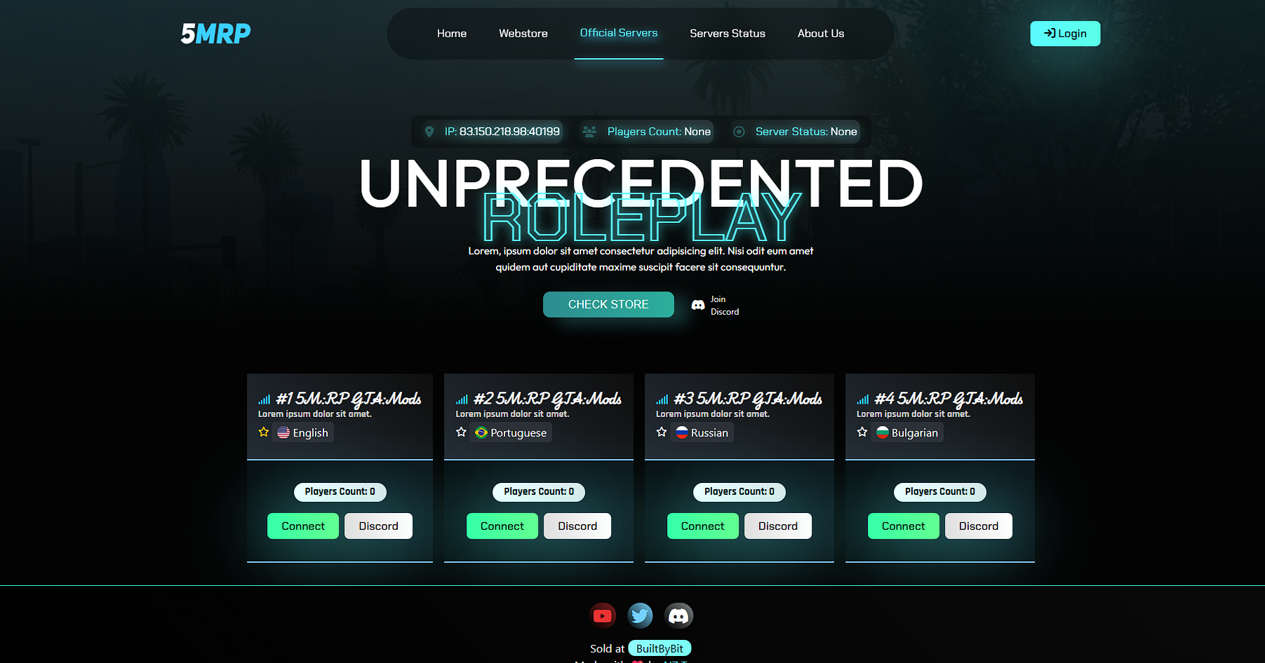 5MRP FiveM Website Template 2025 icon