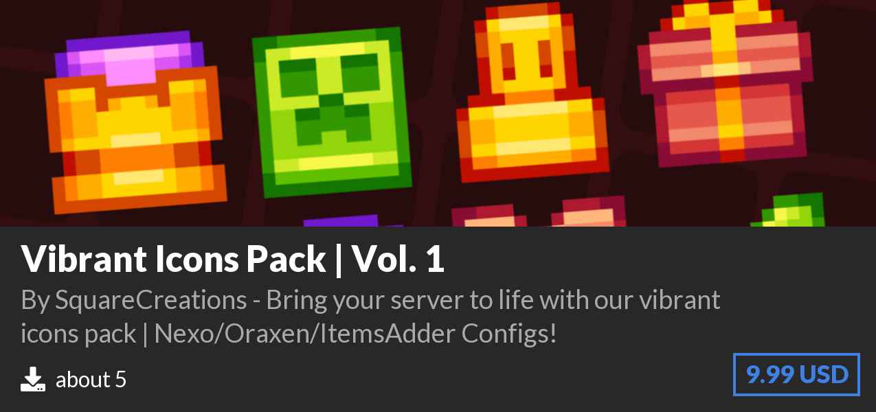 Download Vibrant Icons Pack | Vol. 1 on Polymart