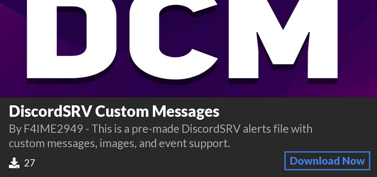 Download DiscordSRV Custom Messages on Polymart