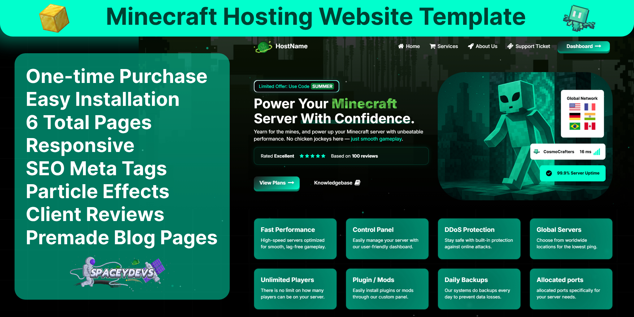 Minecraft Hosting Template icon