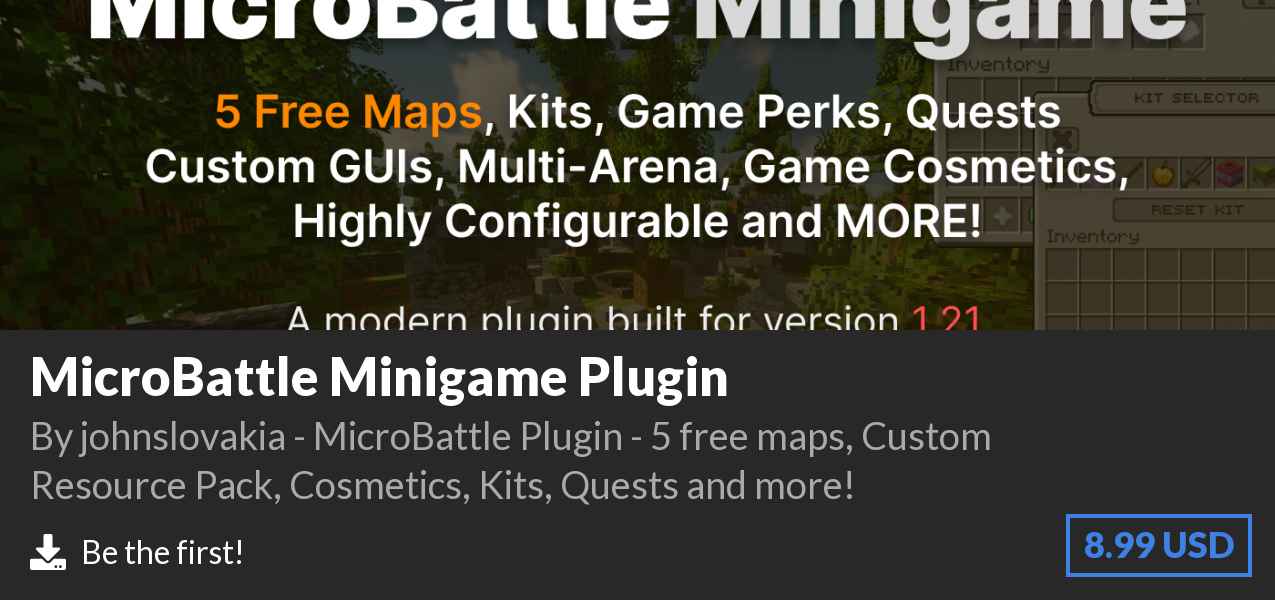 Download MicroBattle Minigame Plugin on Polymart