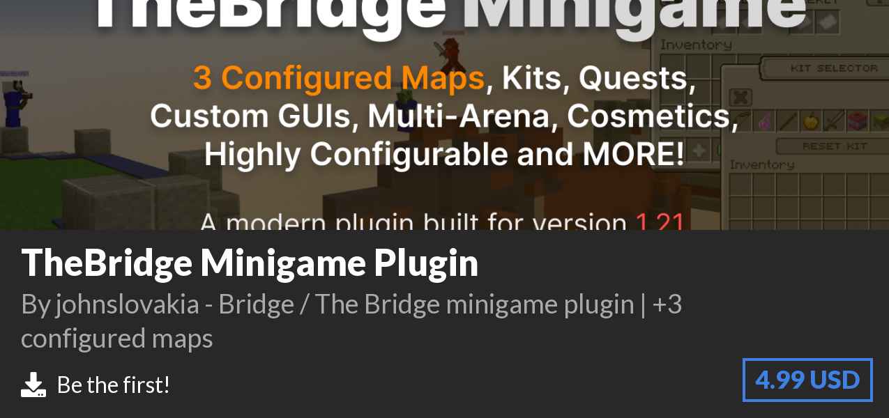 Download TheBridge Minigame Plugin on Polymart