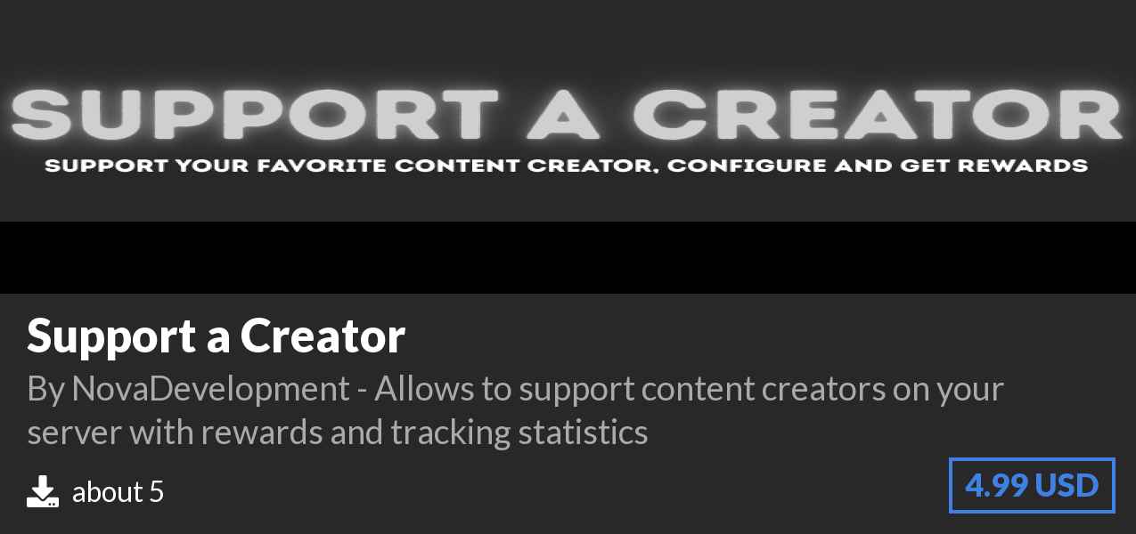 Download Support a Creator on Polymart