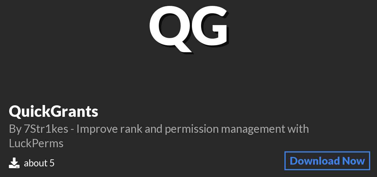 Download ⚙️ QuickGrants on Polymart
