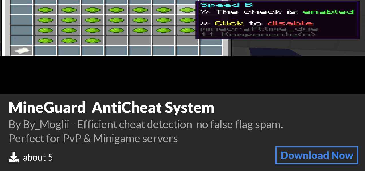 Download MineGuard – AntiCheat System on Polymart
