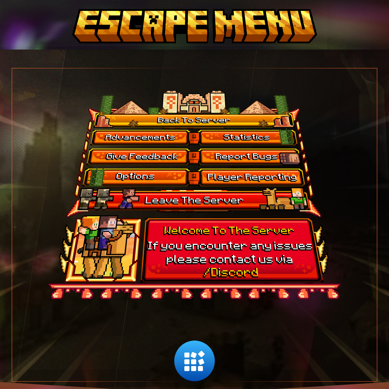 Desert Minecraft ESC Menu icon