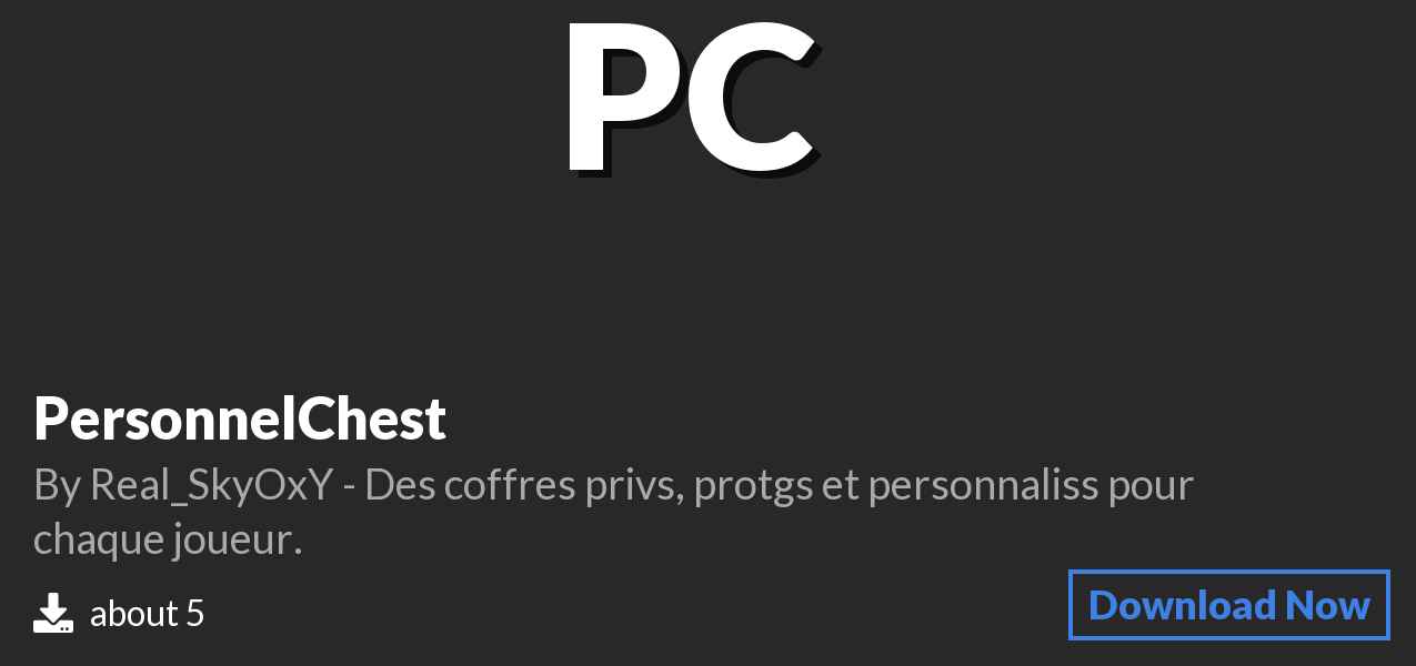 Download PersonnelChest on Polymart