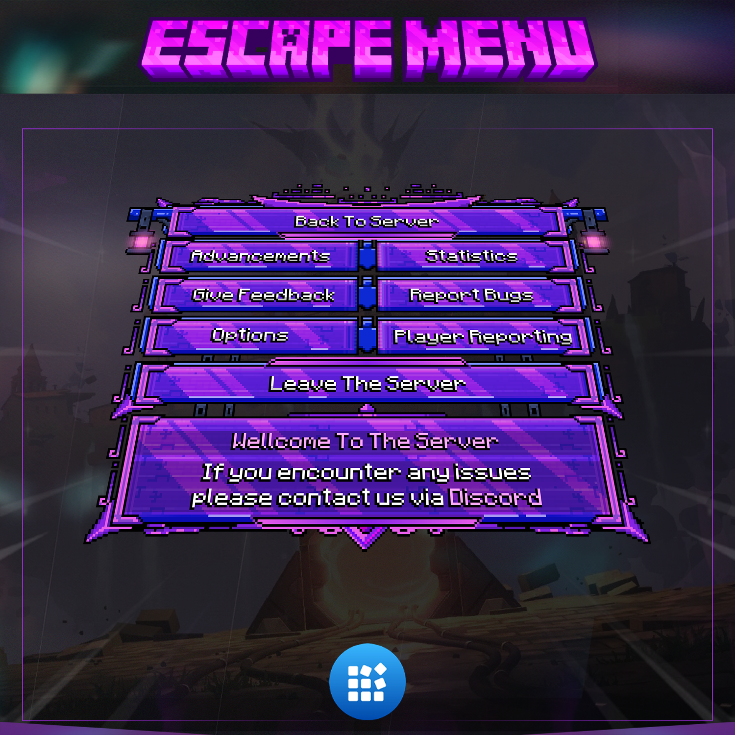 Valorant Minecraft ESC Menu