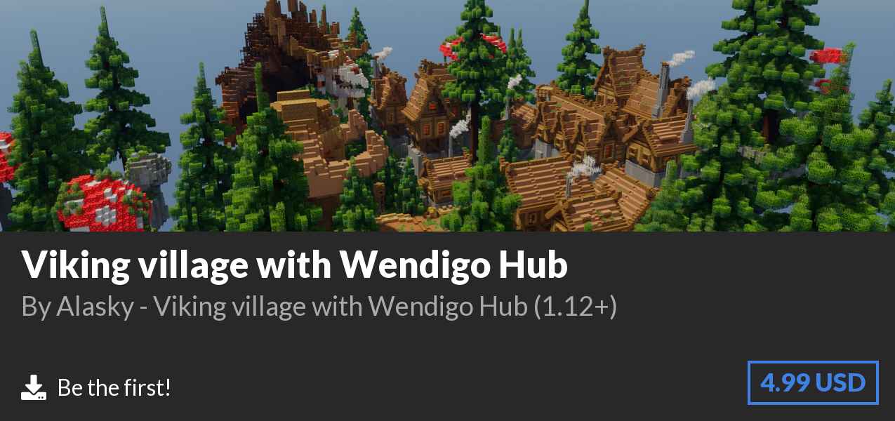 Download Viking village with Wendigo Hub on Polymart