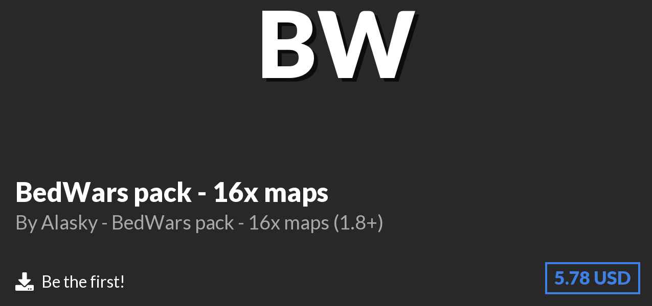 Download BedWars pack - 16x maps on Polymart