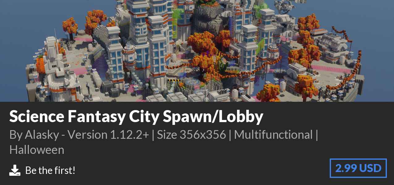 Download Science Fantasy City Spawn/Lobby on Polymart