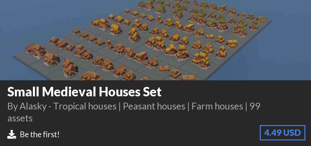 Download Small Medieval Houses Set on Polymart