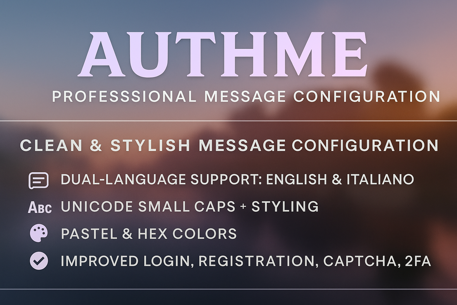 AuthMe | Message Config