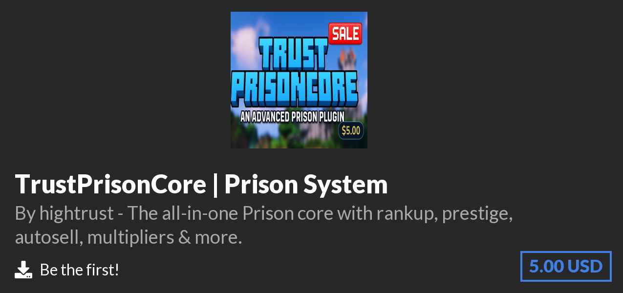 Download TrustPrisonCore | Prison System on Polymart
