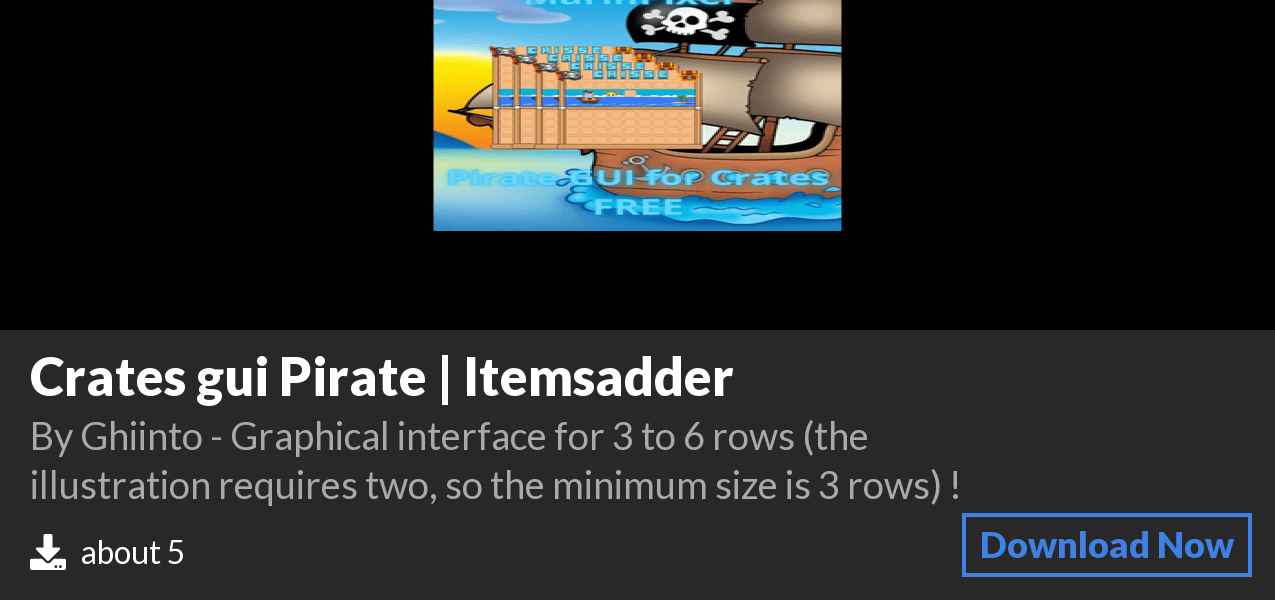 Download Crates gui Pirate | Itemsadder on Polymart