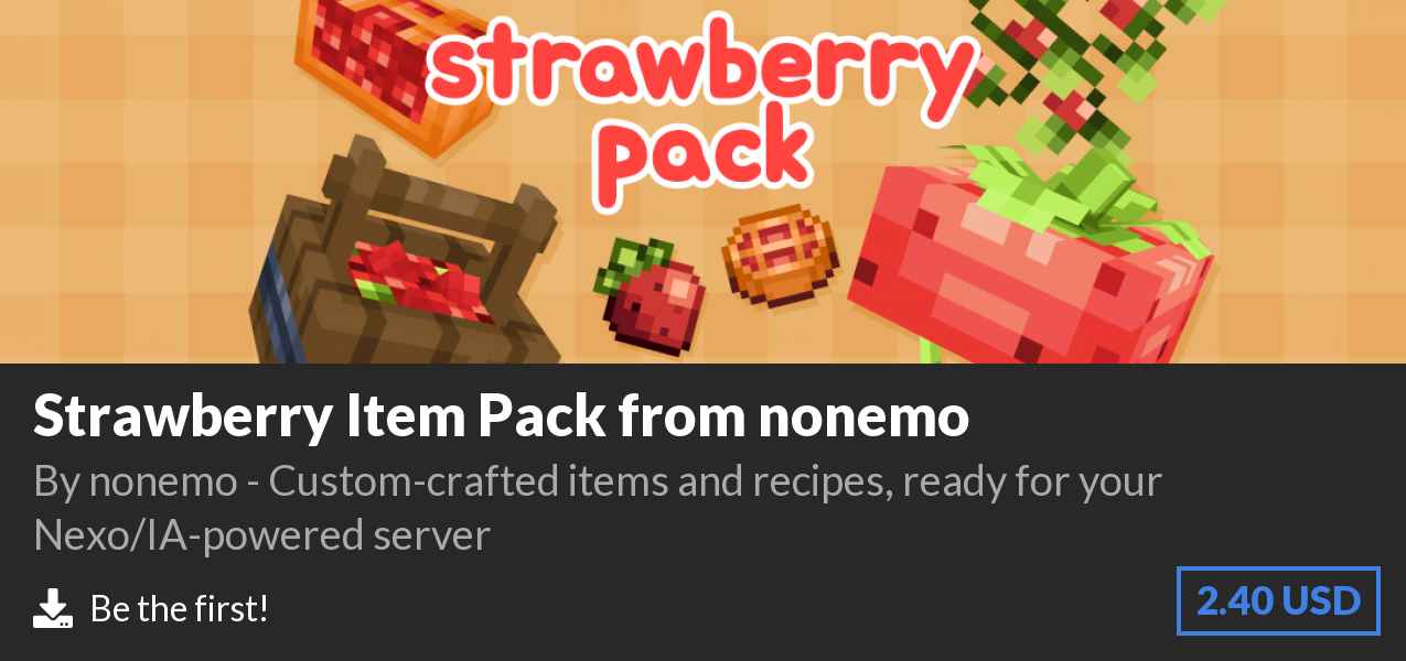 Download Strawberry Item Pack from nonemo on Polymart