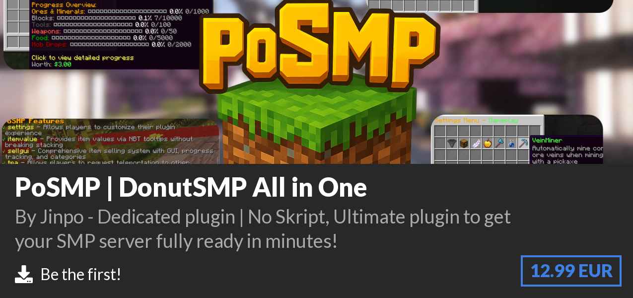 Download PoSMP | DonutSMP All in One on Polymart