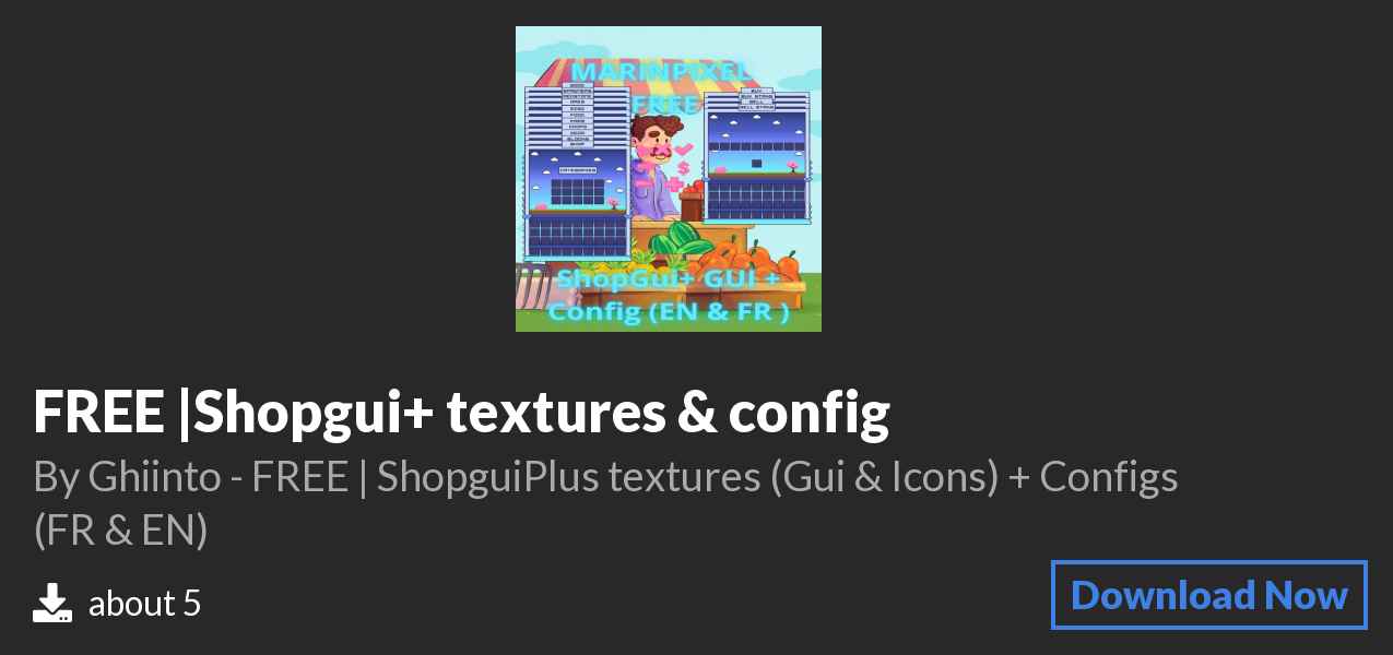 Download FREE |Shopgui+ textures & config on Polymart