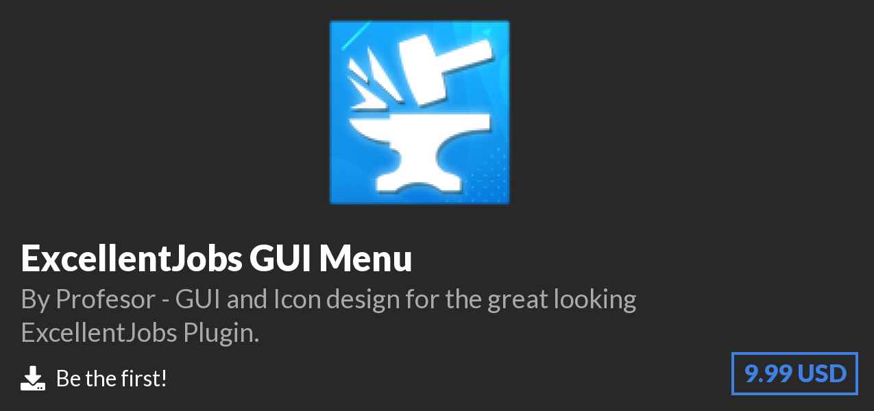 Download ExcellentJobs GUI Menu on Polymart