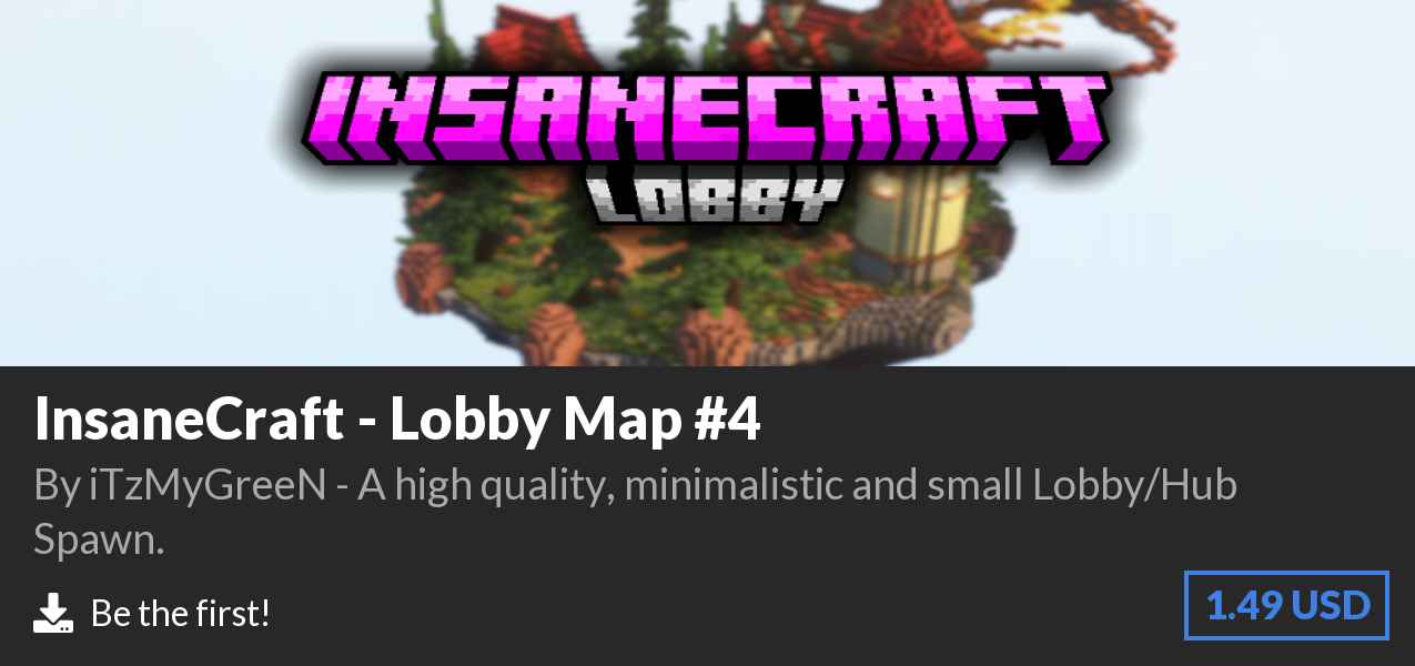 Download InsaneCraft - Lobby Map #4 on Polymart