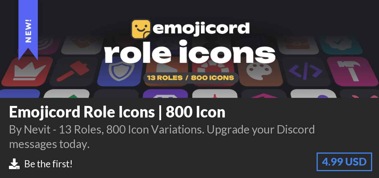 Download Emojicord Role Icons | 800 Icon on Polymart