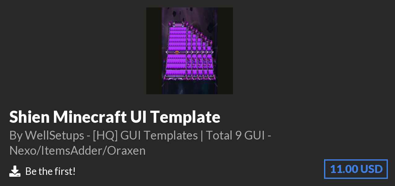 Download Shien Minecraft UI Template on Polymart