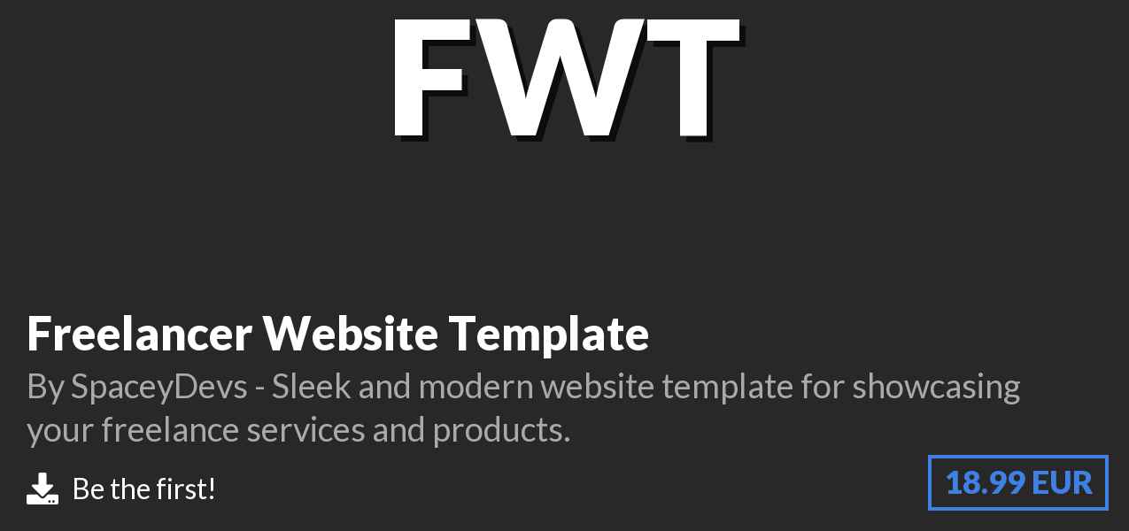 Download Freelancer Website Template on Polymart