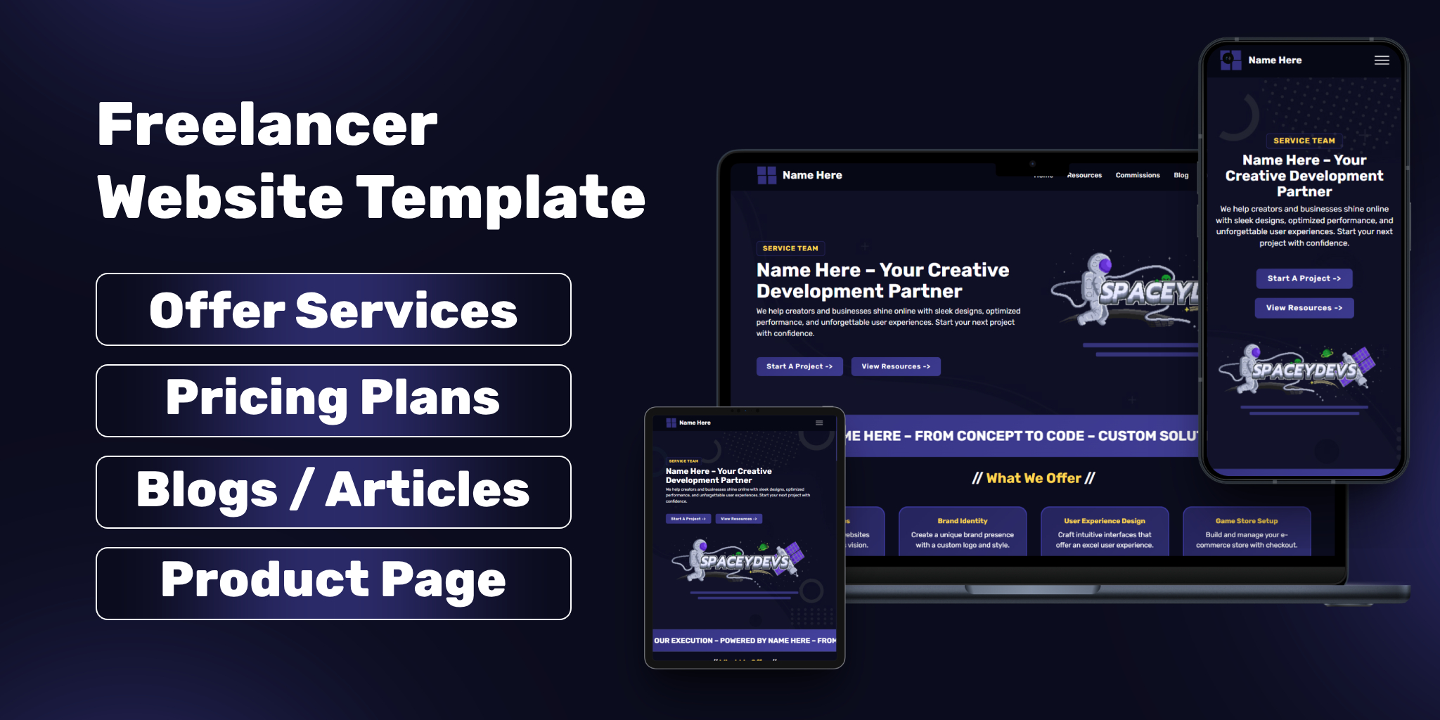 Freelancer Website Template icon
