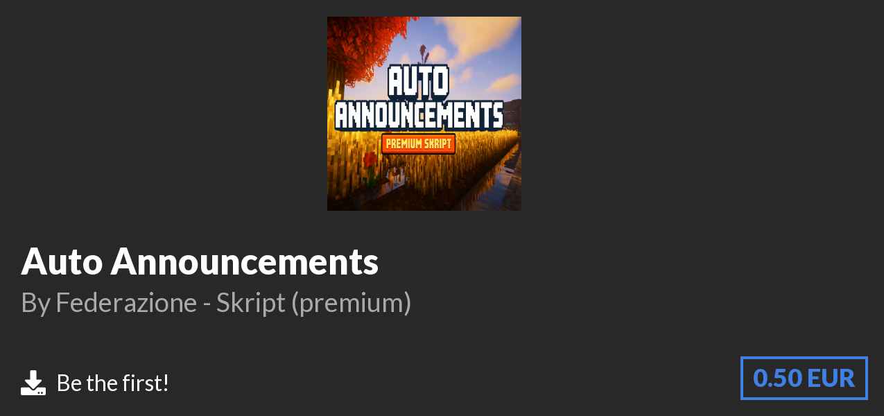 Download Auto Announcements on Polymart