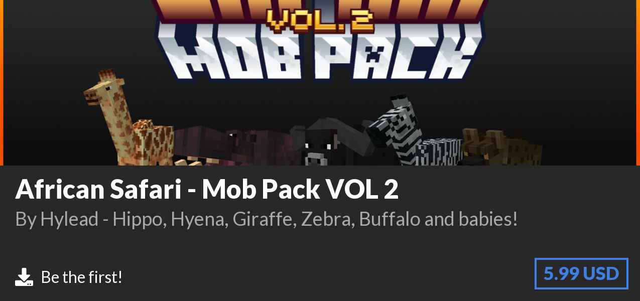 Download African Safari - Mob Pack VOL 2 on Polymart