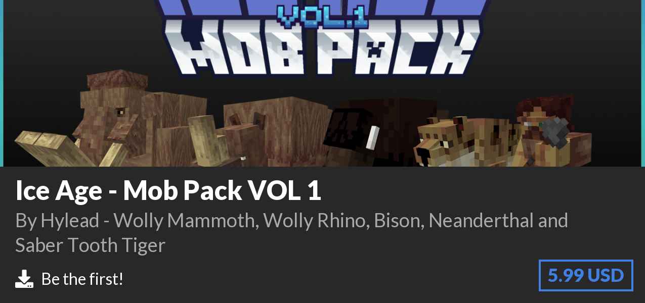 Download Ice Age - Mob Pack VOL 1 on Polymart