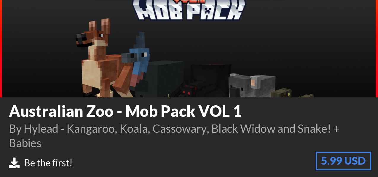 Download Australian Zoo - Mob Pack VOL 1 on Polymart