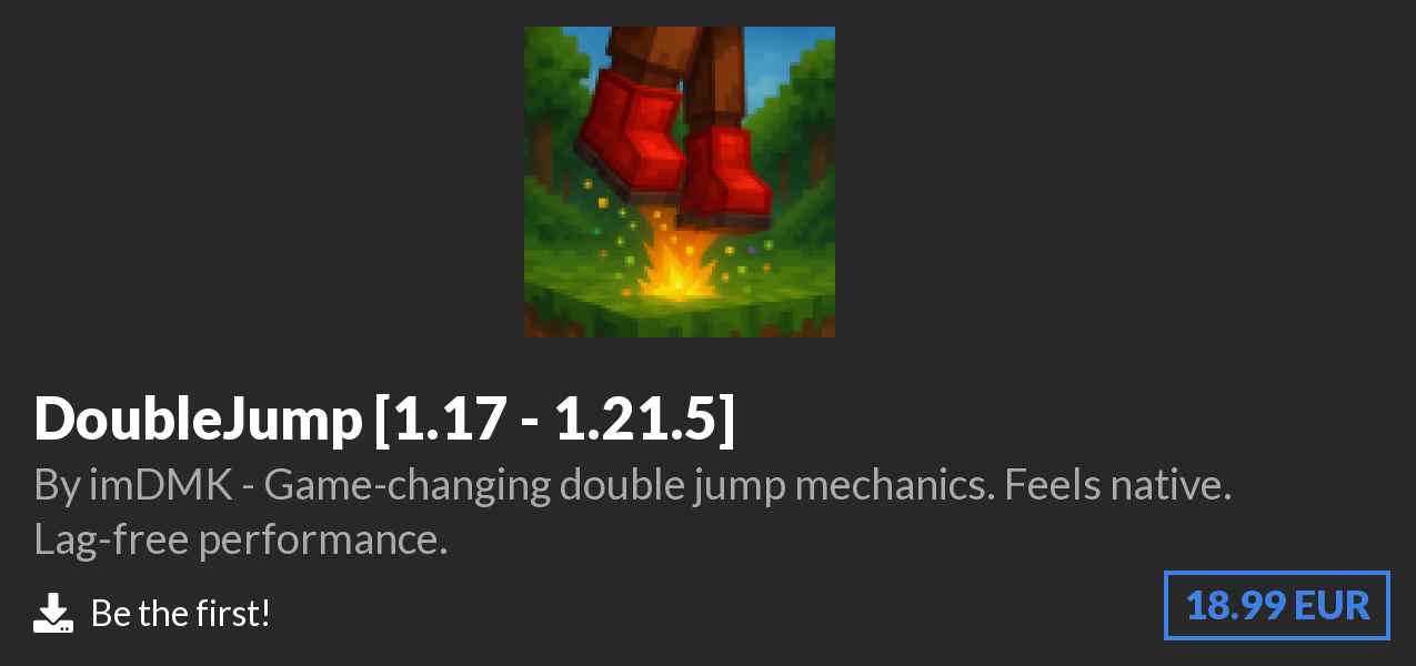 Download ✨ DoubleJump [1.17 - 1.21.5] on Polymart