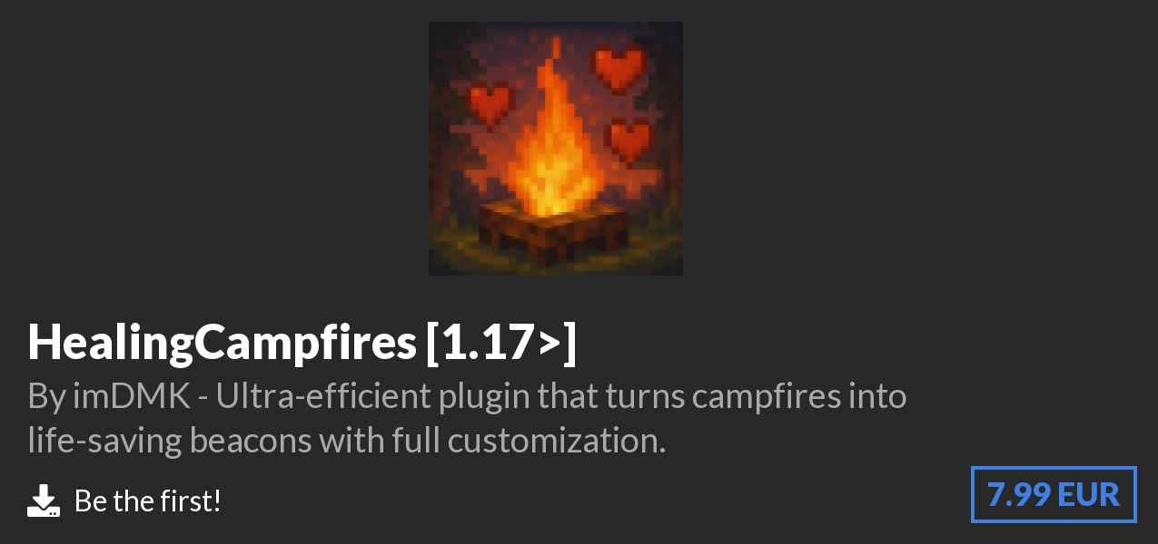 Download ❤️ HealingCampfires [1.17>] on Polymart