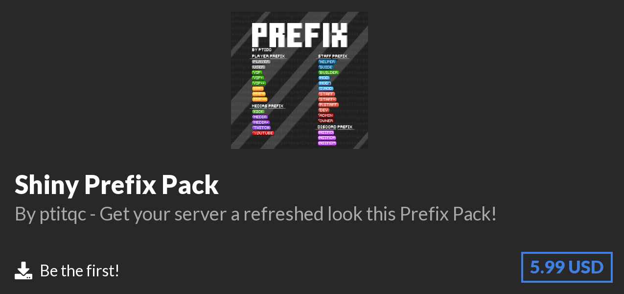 Download Shiny Prefix Pack on Polymart