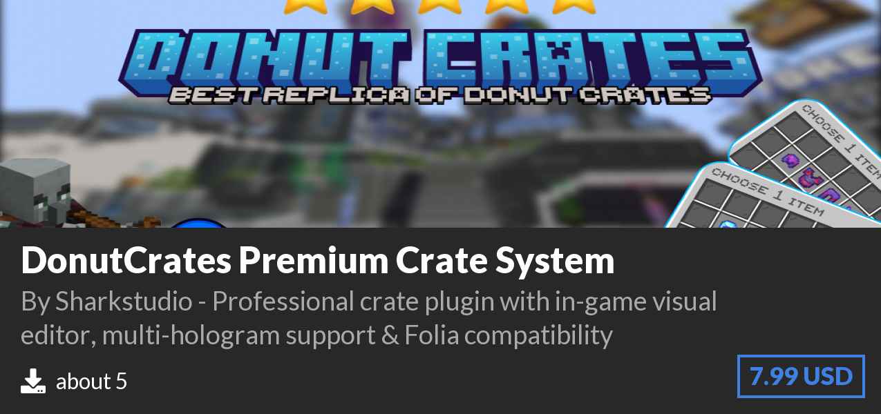 Download DonutCrates Premium Crate System on Polymart