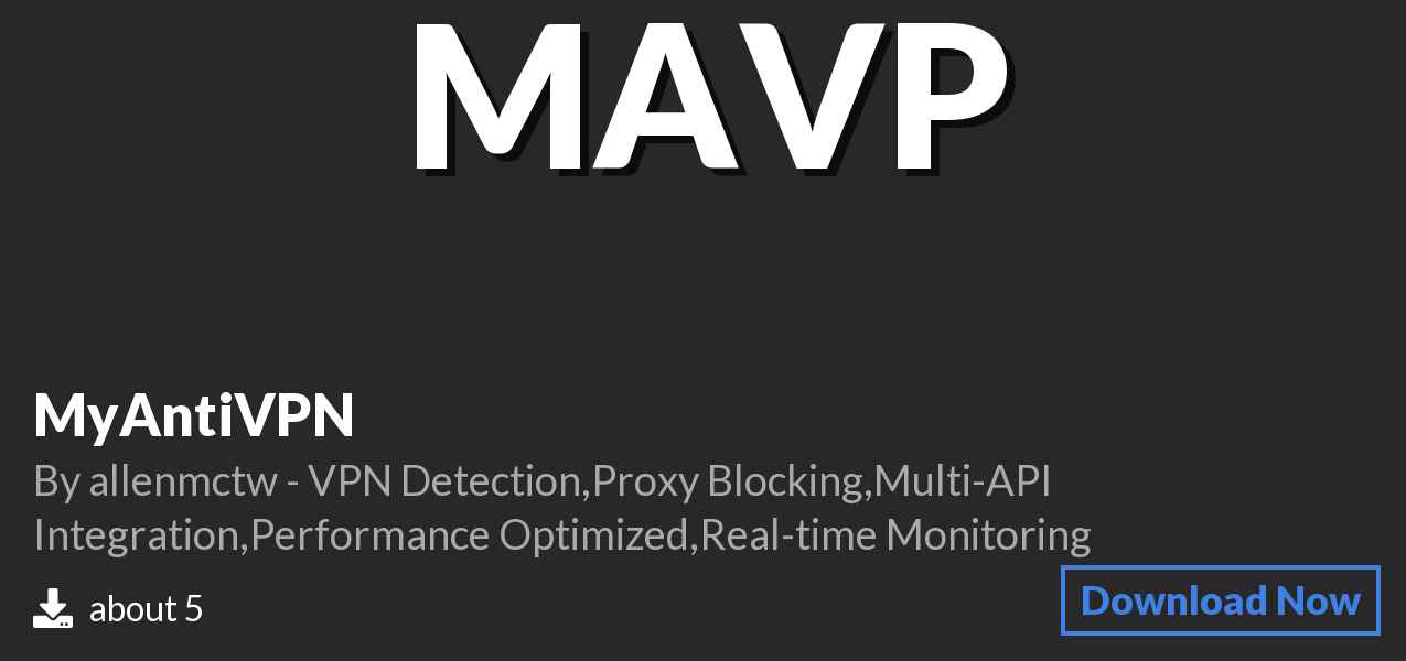 Download MyAntiVPN on Polymart
