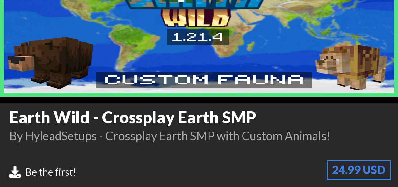 Download Earth Wild - Crossplay Earth SMP on Polymart