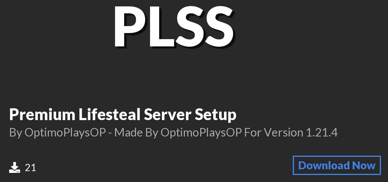 Download Premium Lifesteal Server Setup on Polymart