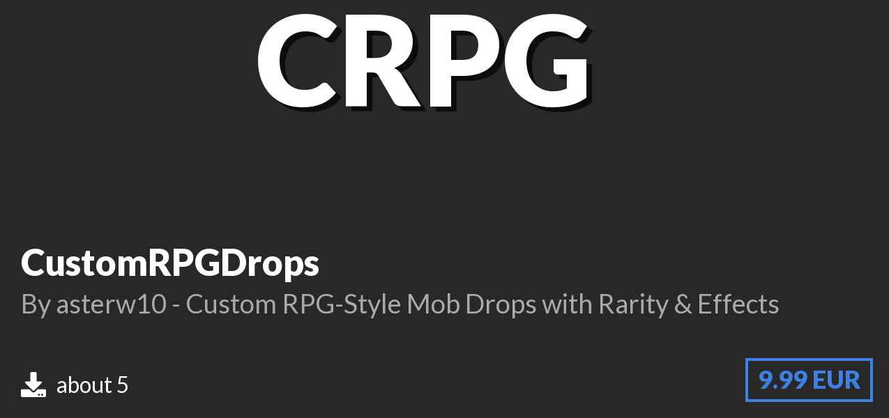 Download CustomRPGDrops on Polymart
