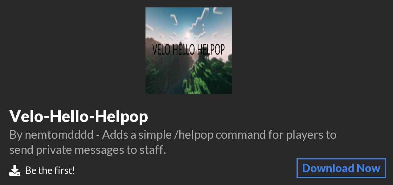 Download Velo-Hello-Helpop on Polymart