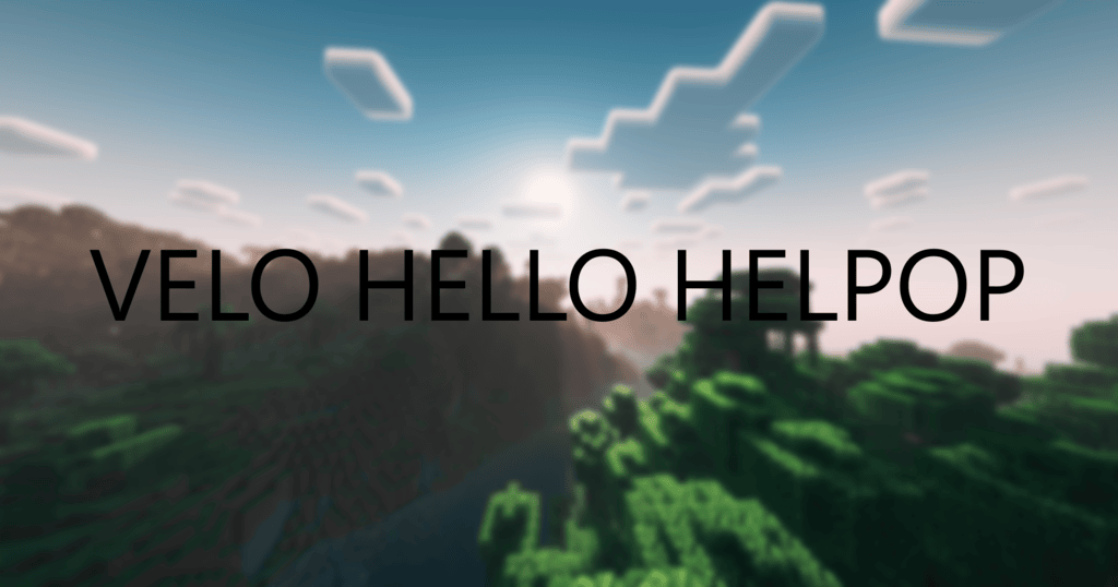 Velo-Hello-Helpop