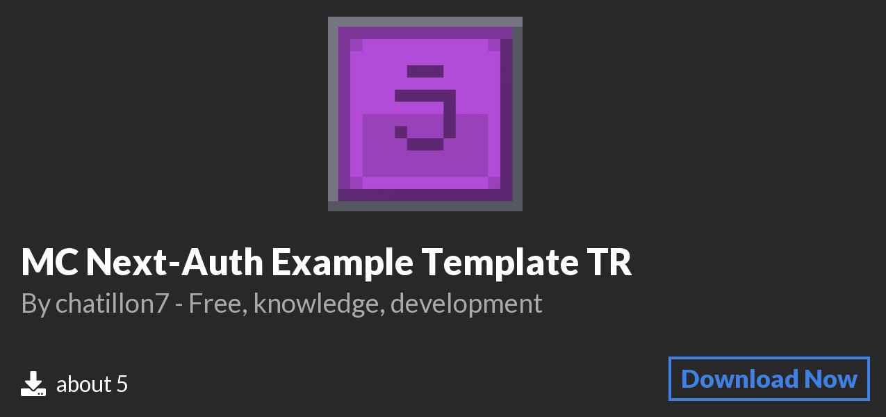 Download MC Next-Auth Example Template TR on Polymart
